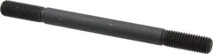 Gibraltar - 5/8-11 8" OAL Equal Double Threaded Stud - Alloy Steel, Black Oxide Finish, 1-3/4" Equal Thread Length - USA Tool & Supply