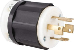Leviton - 250 VAC, 30 Amp, NonNEMA Configuration, Industrial Grade, Self Grounding Plug - 3 Phase, 3 Poles, 0.595 to 1.15 Inch Cord Diameter - USA Tool & Supply