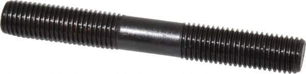 Gibraltar - M16x2.0 125mm OAL Equal Double Threaded Stud - Alloy Steel, Black Oxide Finish, 47mm Equal Thread Length, Metric - USA Tool & Supply