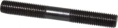 Gibraltar - M16x2.0 125mm OAL Equal Double Threaded Stud - Alloy Steel, Black Oxide Finish, 47mm Equal Thread Length, Metric - USA Tool & Supply