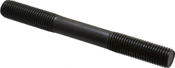 Gibraltar - M16x2.0 150mm OAL Equal Double Threaded Stud - Alloy Steel, Black Oxide Finish, 47mm Equal Thread Length, Metric - USA Tool & Supply