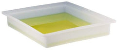 Bel-Art - 18" Long x 22" Wide x 4" Deep Tray with Faucet Tray - Polyethylene - USA Tool & Supply