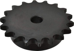 Browning - 18 Teeth, 5/8" Chain Pitch, Chain Size 50, Min Plain Bore Sprocket - 5/8" Bore Diam, 3.599" Pitch Diam, 3.92" Outside Diam - USA Tool & Supply