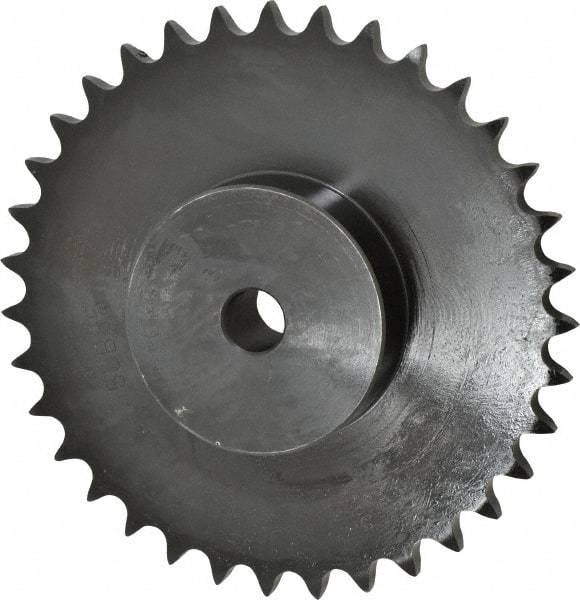 Browning - 35 Teeth, 5/8" Chain Pitch, Chain Size 50, Min Plain Bore Sprocket - 3/4" Bore Diam, 6.972" Pitch Diam, 7.32" Outside Diam - USA Tool & Supply