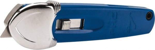 PHC - Springback Safety Cutter - 1-11/16" Steel Blade, Blue ABS Handle, 1 Blade Included - USA Tool & Supply