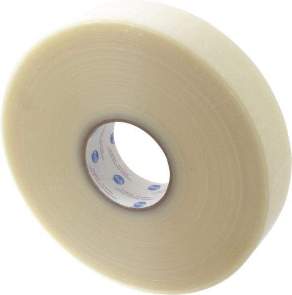 Intertape - 2" x 1,000 Yd Clear Rubber Adhesive Sealing Tape - Polypropylene Film Backing, 1.95 mil Thick, 22 Lb Tensile Strength, Series 7100 - USA Tool & Supply