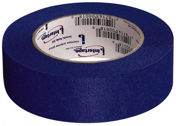 Intertape - 48mm Wide x 54.8 m Long Blue Paper Painter's Tape - Series Intertape-PT14, 5.5 mil Thick, 23 In/Lb Tensile Strength - USA Tool & Supply