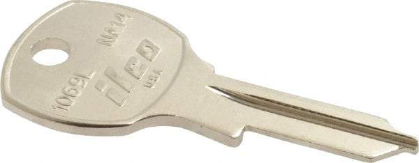 Made in USA - National Cabinet Key Blank - Nickel - USA Tool & Supply