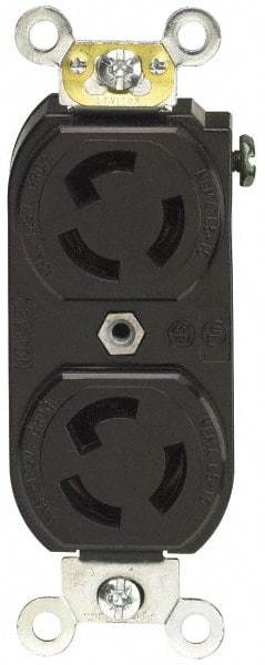 Leviton - 125 VAC, 15 Amp, 5-15R NEMA, Self Grounding Receptacle - 2 Poles, 3 Wire, Female End, Orange - USA Tool & Supply