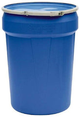 Eagle - 30 Gallon Capacity, Metal Lever Lock, Blue Lab Pack - 5 Gallon Container, Polyethylene, 396 Lb. Capacity, UN 1H2/X120/S; UN 1H2/Y180/S Listing - USA Tool & Supply