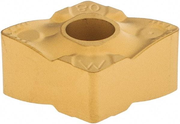 Iscar - CNMX452 HTW Grade IC9250 Carbide Turning Insert - TiCN/Al2O3/TiN Finish, 80° Diamond, 1/2" Inscr Circle, 5/16" Thick, 1/32" Corner Radius - USA Tool & Supply