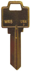 Made in USA - Weiser Key Blank - Brass - USA Tool & Supply