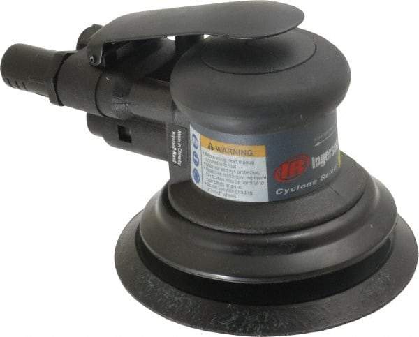 Ingersoll-Rand - 12,000 OPM, 15.8 CFM Air Consumption, Palm Air Orbital Sander - Round Pad, 1/4 NPT Inlet - USA Tool & Supply