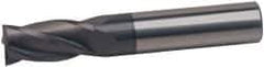 Hertel - 7/16", 7/8" LOC, 7/16" Shank Diam, 2-1/2" OAL, 4 Flute, Solid Carbide Square End Mill - Single End, AlTiN Finish, Spiral Flute, 30° Helix, Centercutting, Right Hand Cut, Right Hand Flute - USA Tool & Supply