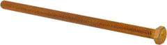 Made in USA - 5/16-18 UNC, 6" Length Under Head Hex Head Cap Screw - Fully Threaded, Grade 8 Alloy Steel, Zinc Yellow Dichromate Finish, 1/2" Hex - USA Tool & Supply