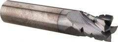Hertel - 1/2" Diam, 5/8" LOC, 4 Flute Solid Carbide Roughing Square End Mill - TiCN Finish, 2-1/2" OAL, 1/2" Shank Diam, Single End, Centercutting - USA Tool & Supply