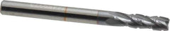 Hertel - 3/16" Diam, 5/8" LOC, 4 Flute Solid Carbide Roughing Square End Mill - TiCN Finish, 2" OAL, 3/16" Shank Diam, Single End, Centercutting - USA Tool & Supply