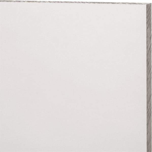 Made in USA - 9mm Thick x 12" Wide x 1' Long, Acrylic Sheet - Clear, Static Dissipative Grade - USA Tool & Supply