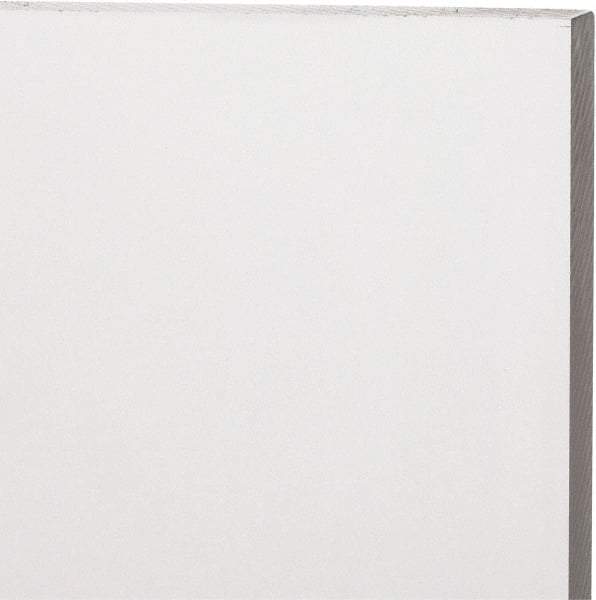 Made in USA - 12mm Thick x 12" Wide x 1' Long, Acrylic Sheet - Clear, Static Dissipative Grade - USA Tool & Supply