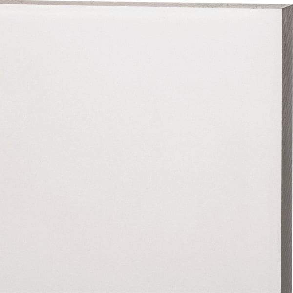 Made in USA - 12mm Thick x 12" Wide x 2' Long, Acrylic Sheet - Clear, Static Dissipative Grade - USA Tool & Supply
