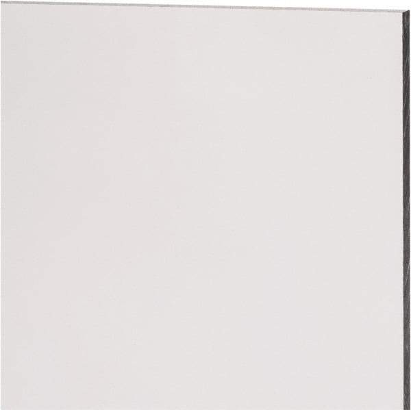 Made in USA - 4.5mm Thick x 24" Wide x 2' Long, Polycarbonate Sheet - Clear, Static Dissipative Grade - USA Tool & Supply