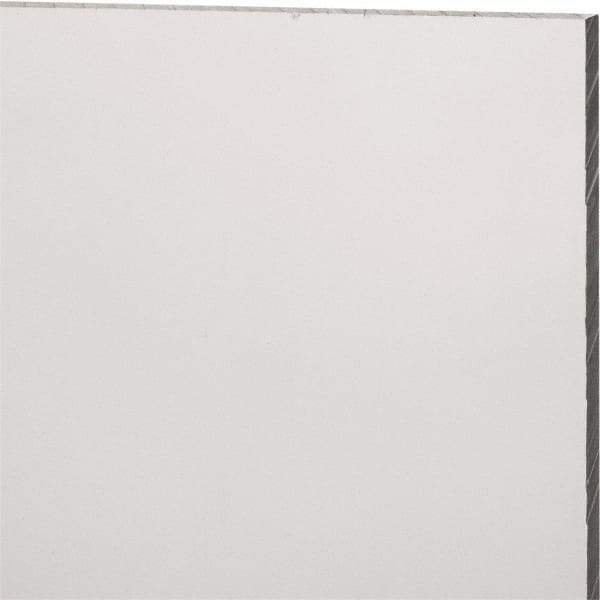 Made in USA - 6mm Thick x 12" Wide x 1' Long, Polycarbonate Sheet - Clear, Static Dissipative Grade - USA Tool & Supply