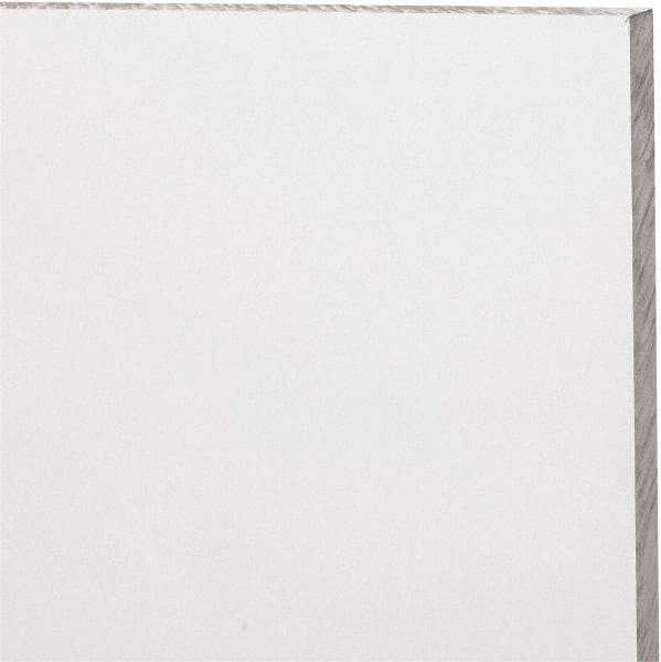 Made in USA - 3/8" Thick x 24" Wide x 4' Long, Polycarbonate Sheet - Clear, Static Dissipative Grade - USA Tool & Supply