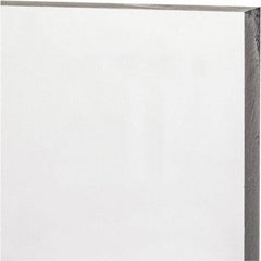 Made in USA - 1/2" Thick x 12" Wide x 1' Long, Polycarbonate Sheet - Clear, Static Dissipative Grade - USA Tool & Supply