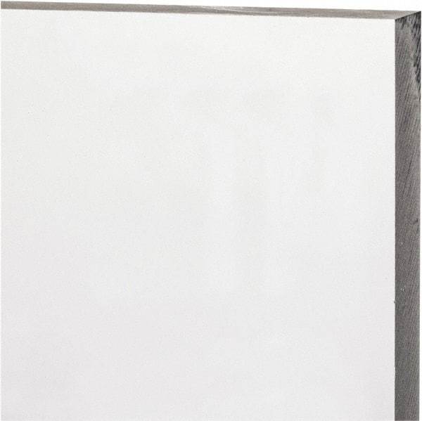 Made in USA - 1/2" Thick x 24" Wide x 4' Long, Polycarbonate Sheet - Clear, Static Dissipative Grade - USA Tool & Supply