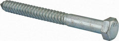 Value Collection - 3/4" Screw, 8" Length Under Head, Steel, Hex Head Lag Screw - Zinc Plated, Grade 2 - USA Tool & Supply