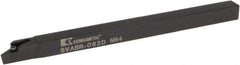 Kennametal - SVAB, Right Hand Cut, 0° Lead Angle, 3/8" Shank Height x 3/8" Shank Width, Neutral Rake Indexable Turning Toolholder - 6" OAL, VB..22. Insert Compatibility, Series Screw-On - USA Tool & Supply