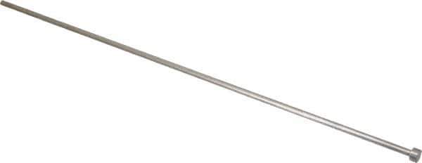 Gibraltar - 11/64" Pin Diam, 11/32" Head Diam x 3/16" Head Height, 14" OAL, Straight Ejector Pin - Steel, 13-13/16" Pin Length - USA Tool & Supply