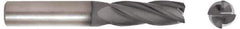 Niagara Cutter - 3/8", 1-3/8" LOC, 3/8" Shank Diam, 4" OAL, 4 Flute, Solid Carbide Square End Mill - Single End, Diamond Finish, Spiral Flute, 30° Helix, Right Hand Cut, Right Hand Flute, Series DIAL430 - USA Tool & Supply
