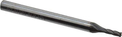 Niagara Cutter - 1/16", 4 Flute, Single End, Solid Carbide, 0.015" Corner Radius End Mill - 1-1/2" OAL, 30° Helix, Right Hand Flute, 3/16" LOC, Right Hand Cut - USA Tool & Supply