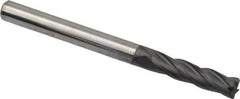 Niagara Cutter - 1/8", 4 Flute, Single End, Solid Carbide, 0.015" Corner Radius End Mill - 1-1/2" OAL, 30° Helix, Right Hand Flute, 1/2" LOC, Right Hand Cut - USA Tool & Supply