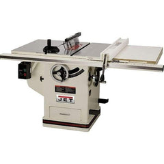 Jet - 10" Blade Diam, Table Saw - 4,300 RPM, 29" Table Depth x 42" Table Width, 230 Volts, 14.5 Amps, 5/8" Arbor - USA Tool & Supply