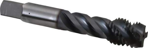 OSG - 3/4-10 UNC 4 Flute 2B/3B Modified Bottoming Spiral Flute Tap - Vanadium High Speed Steel, TiCN Finish, 4-1/4" OAL, Right Hand Flute, Right Hand Thread, H5, Series 290 - USA Tool & Supply