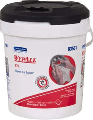 WypAll - Reusable Shop Towel/Industrial Wipes - Pop-Up, 13" x 10" Sheet Size, White - USA Tool & Supply