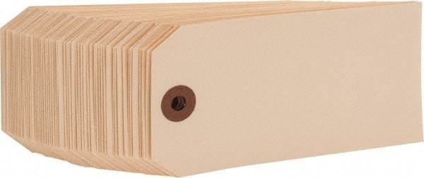 NMC - 2-3/8" High x 4-3/4" Long, Safety & Facility Blank Tag - 1 Side, Manila Cardstock - USA Tool & Supply