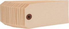 NMC - 2-3/8" High x 4-3/4" Long, Safety & Facility Blank Tag - 1 Side, Manila Cardstock - USA Tool & Supply