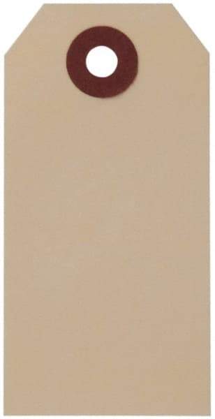NMC - 1-5/8" High x 3-1/4" Long, Safety & Facility Blank Tag - 1 Side, Manila Cardstock - USA Tool & Supply
