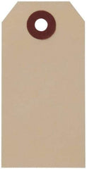 NMC - 1-5/8" High x 3-1/4" Long, Safety & Facility Blank Tag - 1 Side, Manila Cardstock - USA Tool & Supply