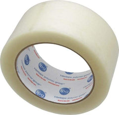 Intertape - 2" x 110 Yd Clear Rubber Adhesive Sealing Tape - Polypropylene Film Backing, 1.85 mil Thick, 27 Lb Tensile Strength, Series 7100 - USA Tool & Supply