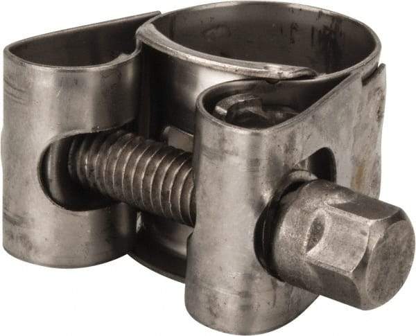 Mikalor - 3/4" Hose, 0.71" Wide x 0.04" Thick, T-Bolt Hose Clamp - 0.67 to 3/4" Diam, Stainless Steel - USA Tool & Supply