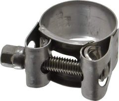 Mikalor - 1" Hose, 0.71" Wide x 0.04" Thick, T-Bolt Hose Clamp - 0.98 to 1.06" Diam, Stainless Steel - USA Tool & Supply