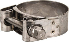 Mikalor - 1-3/4" Hose, 0.78" Wide x 0.04" Thick, T-Bolt Hose Clamp - 1.69 to 1.85" Diam, Stainless Steel - USA Tool & Supply