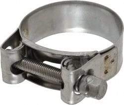 Mikalor - 2" Hose, 0.78" Wide x 0.04" Thick, T-Bolt Hose Clamp - 1.85 to 2" Diam, Stainless Steel - USA Tool & Supply