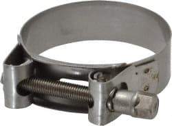 Mikalor - 2-13/32" Hose, 0.78" Wide x 0.04" Thick, T-Bolt Hose Clamp - 2.32 to 2.48" Diam, Stainless Steel - USA Tool & Supply