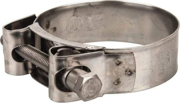 Mikalor - 2-3/4" Hose, 0.98" Wide x 0.04" Thick, T-Bolt Hose Clamp - 2.68 to 2.87" Diam, Stainless Steel - USA Tool & Supply