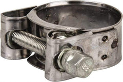 Mikalor - 1-13/32" Hose, 0.78" Wide x 0.04" Thick, T-Bolt Hose Clamp - 1.34 to 1.46" Diam, Stainless Steel Band, Housing & Zinc Plated Screw - USA Tool & Supply